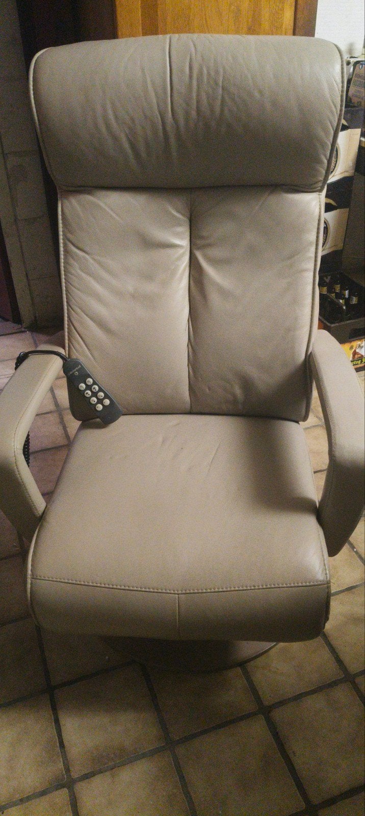 Prominent Relaxfauteuil - Zo goed als nieuw, Huis en Inrichting, Stoelen, Zo goed als nieuw, Eén, Leer, Overige kleuren, Ophalen