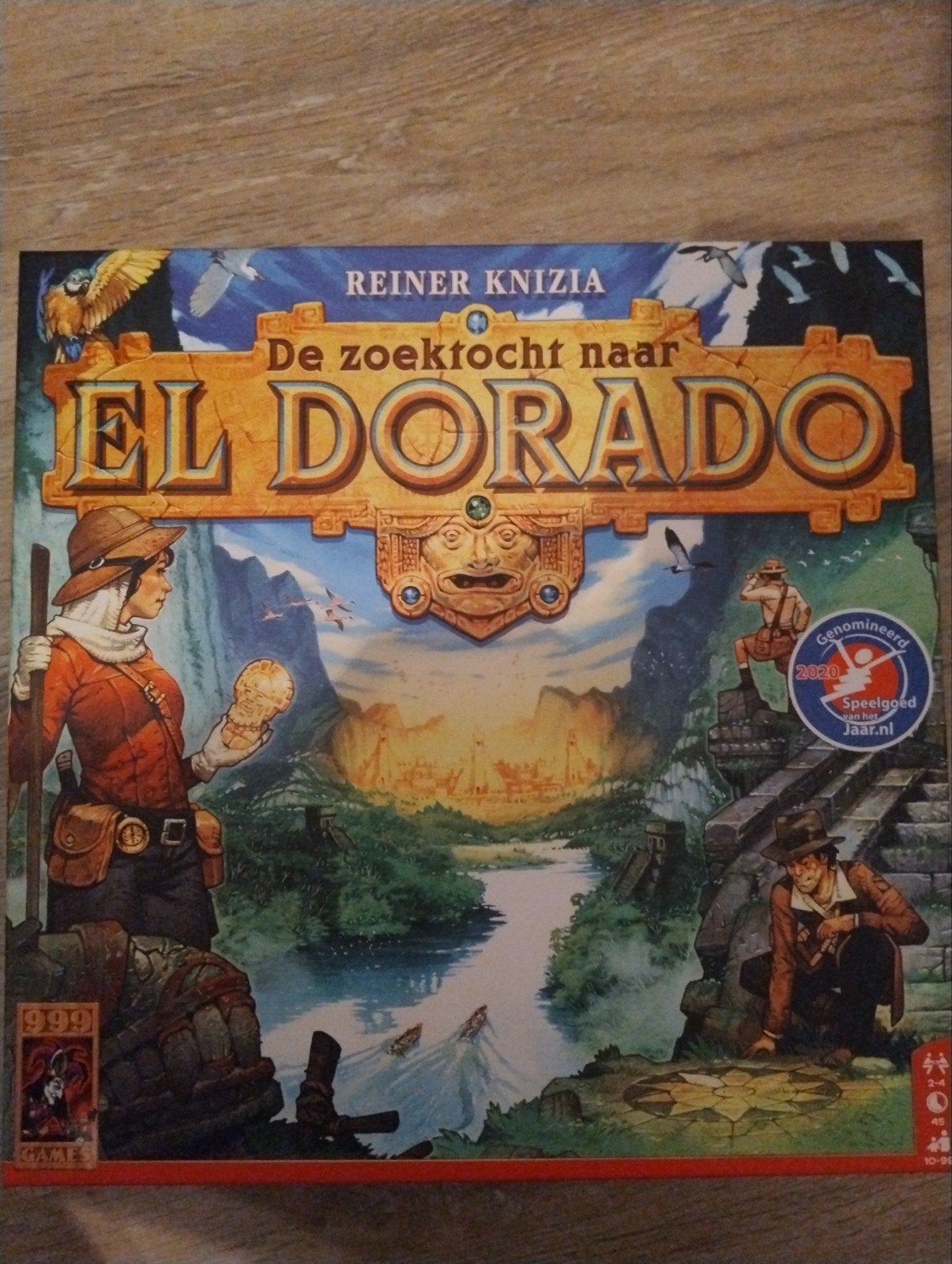 De Zoektocht naar El Dorado Bordspel, Drie of vier spelers, Ophalen of Verzenden, Zo goed als nieuw, 999 Games