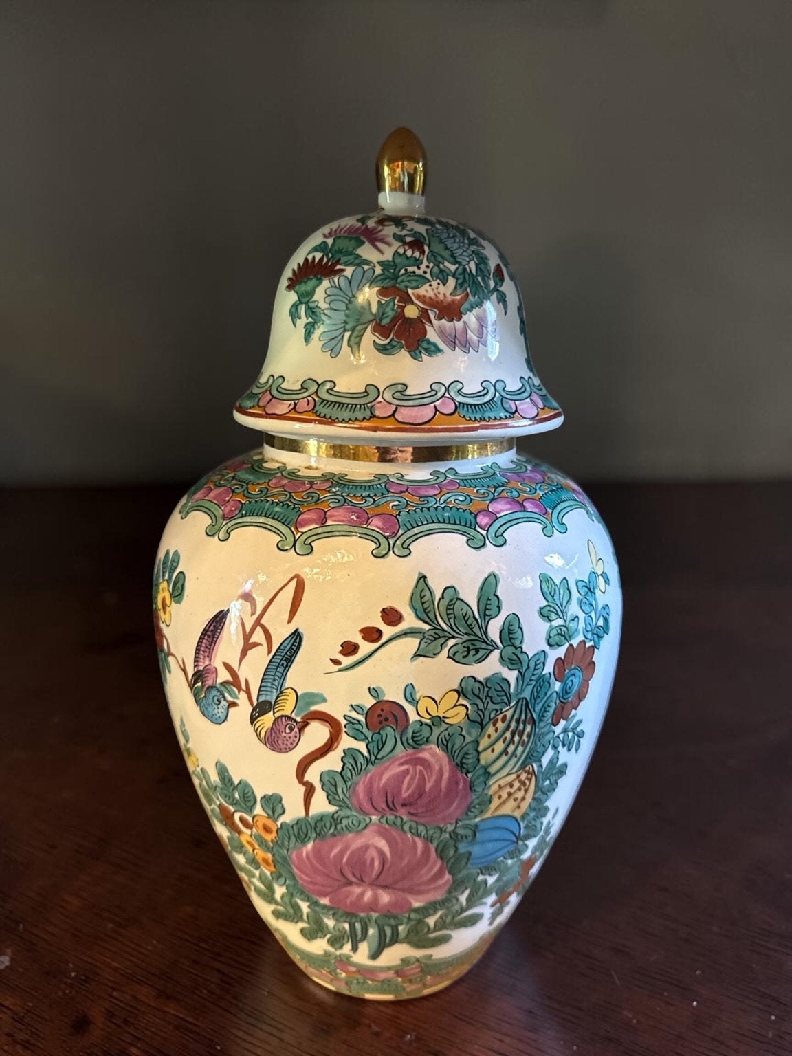 Grote Chinese porseleinen dekselpot / ginger jar – 35 cm, Ophalen of Verzenden