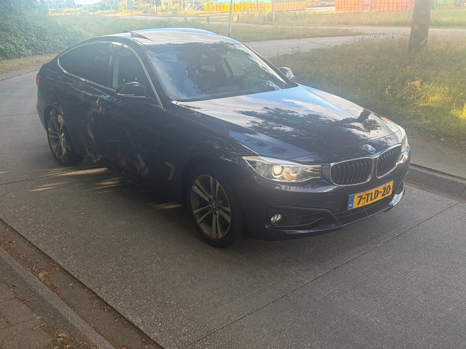BMW 3-Serie GT 320I M pakket Aut8 leer head-up voll opties, Auto's, BMW, 4 cilinders, Blauw, Origineel Nederlands, Particulier