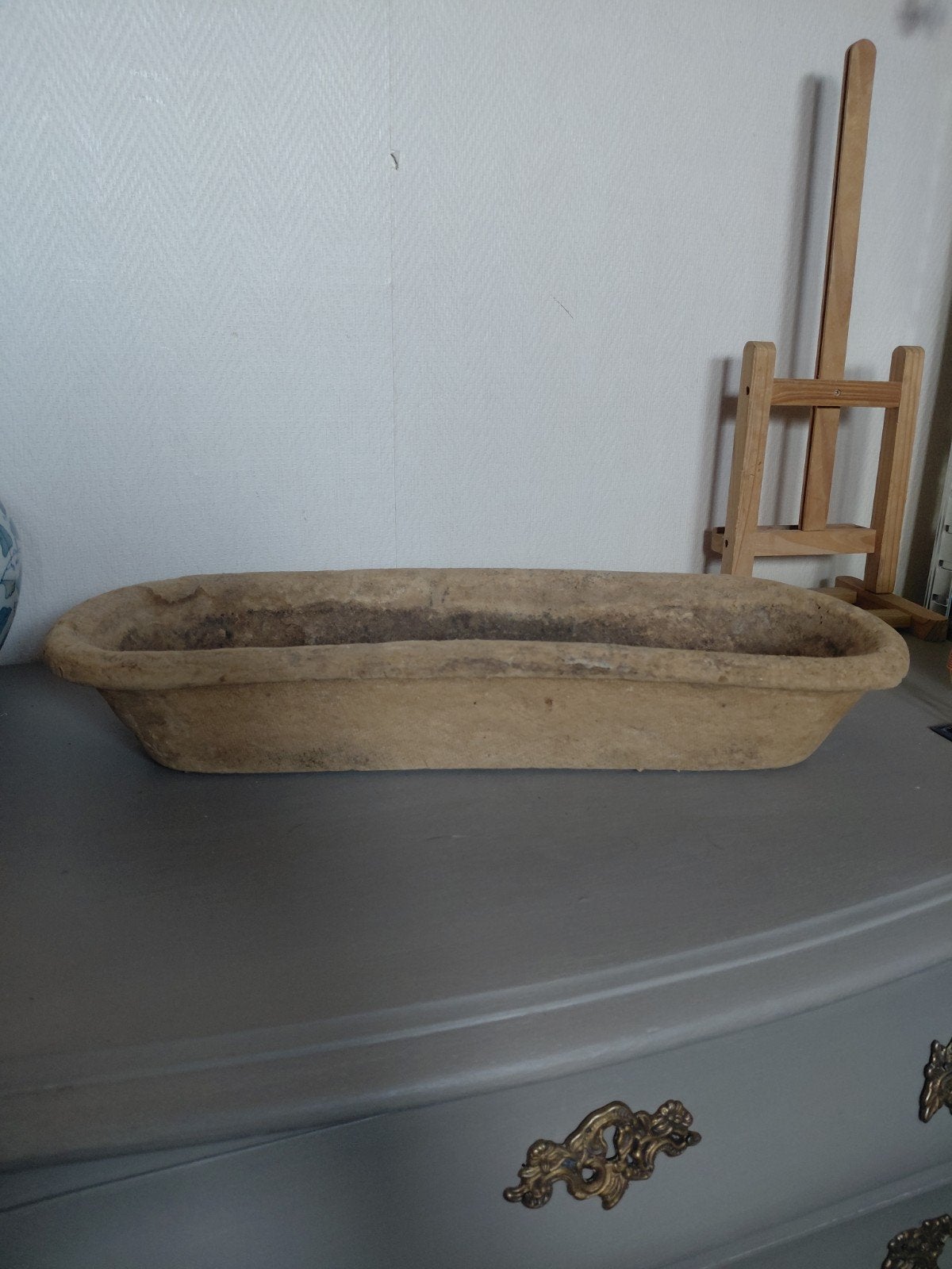 Oude papier-maché bak decoratiebak, Antiek en Kunst, Curiosa en Brocante, Ophalen
