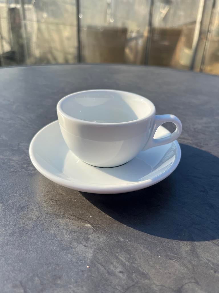 100 sets Jos ten Berg Koffie/Espresso kop en schotel, Ophalen, Gebruikt, Effen, Kop(pen) en/of Schotel(s)