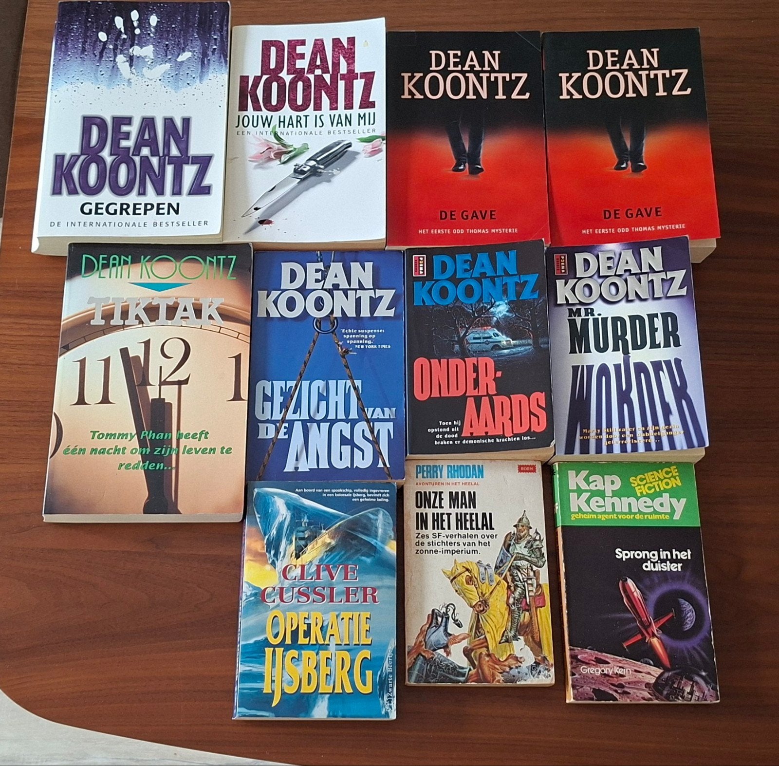 Boeken Dean Koontz, Clive Cussler. Kap Kennedy/Perry Rhodan, Ophalen of Verzenden, Gelezen, Dean Koontz, Clive Cussler, Perry Rhodan, Gregory Kern