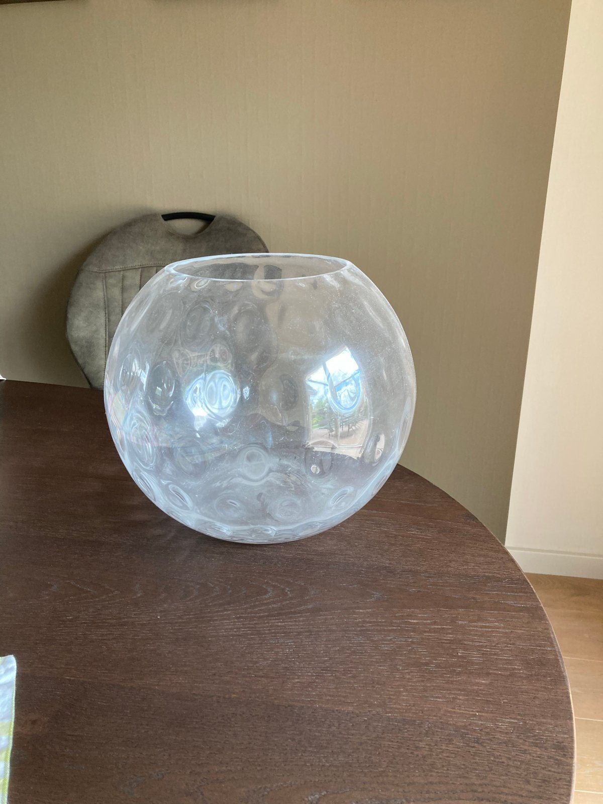 Grote glazen vissenkom of decoratieve schaal, Ophalen