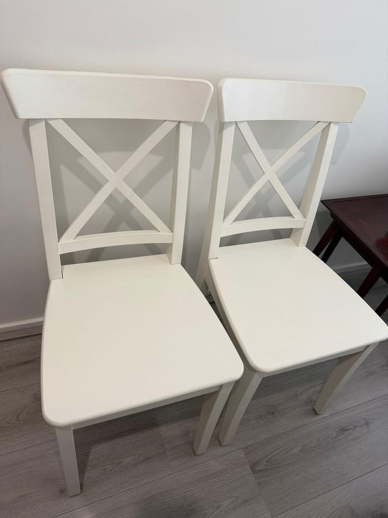 Ikea stoel, Ophalen, Wit, Zo goed als nieuw, Eén