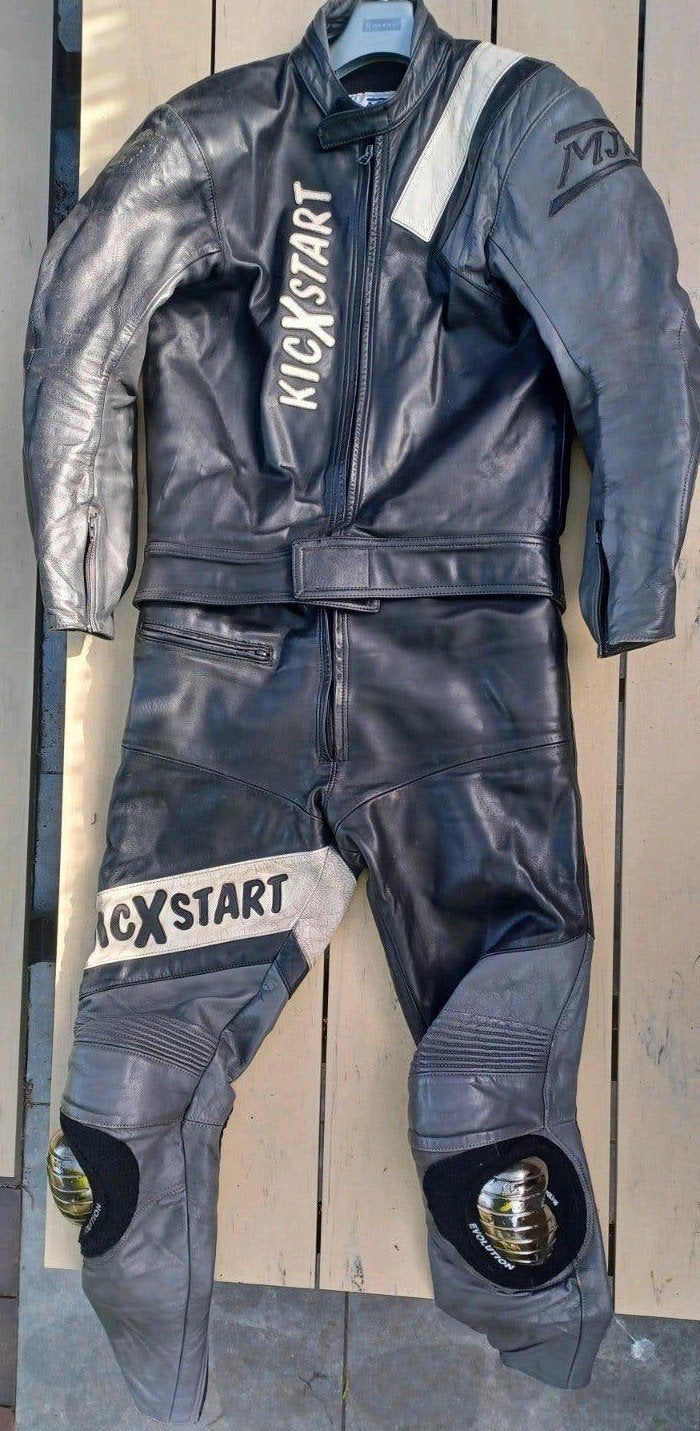 Leren motorpak xl, Motoren, Kleding | Motorkleding, Ophalen, Tweedehands, Combipak