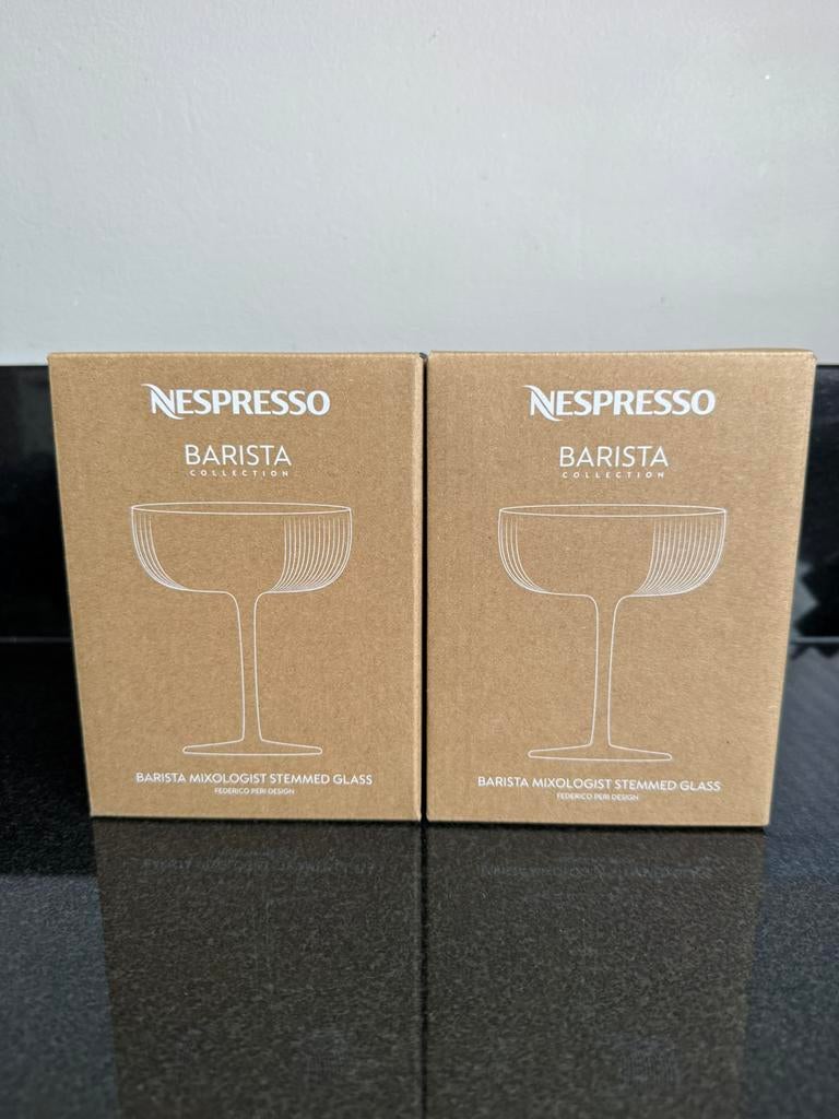 NIEUW: 2 stuks Nespresso Barista Collection Glass, Verzamelen, Glas en Borrelglaasjes, Ophalen of Verzenden, Nieuw, Overige typen