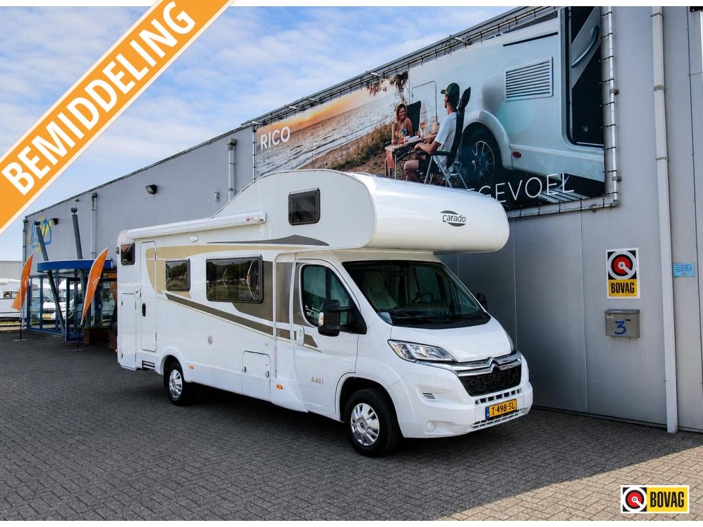 Carado A 461 6 gordelplaatsen, Caravans en Kamperen, Campers, Alkoof, Ringverwarming, Fiat, Bedrijf