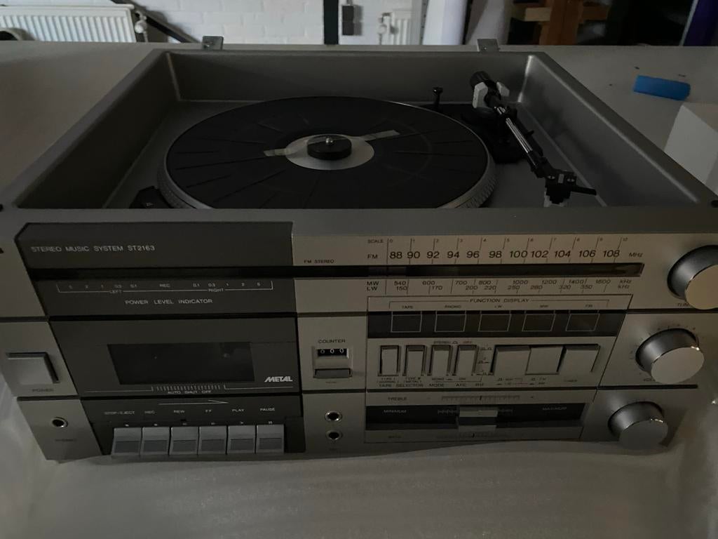 Nieuwe Erres StereoMusicSystem ST2163 - Vintage Platenspeler, Audio, Tv en Foto, Overige merken, Gebruikt, Cassettedeck, Losse componenten