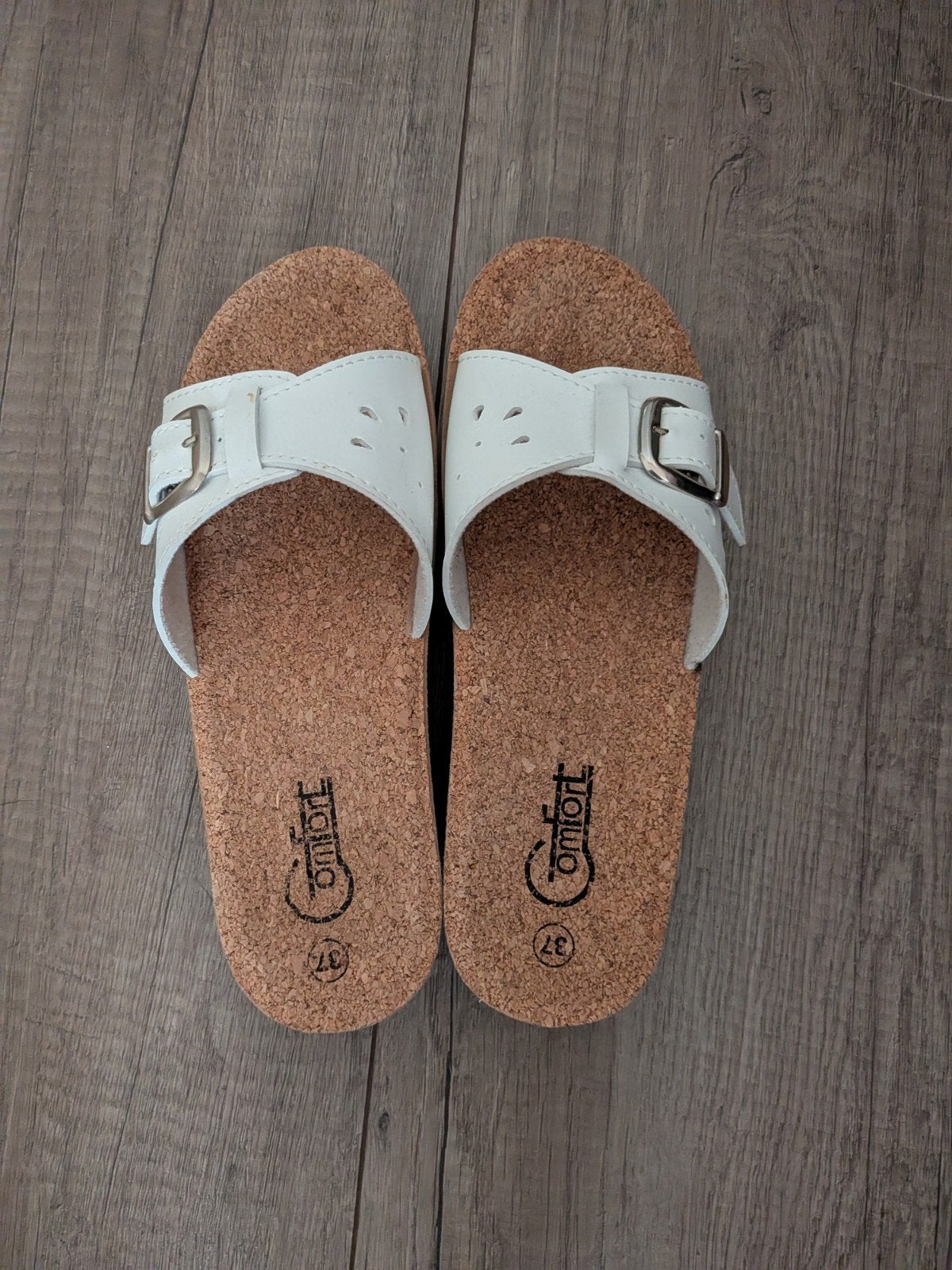 comfort slippers, Kleding | Dames, Ophalen of Verzenden, Zo goed als nieuw, Wit