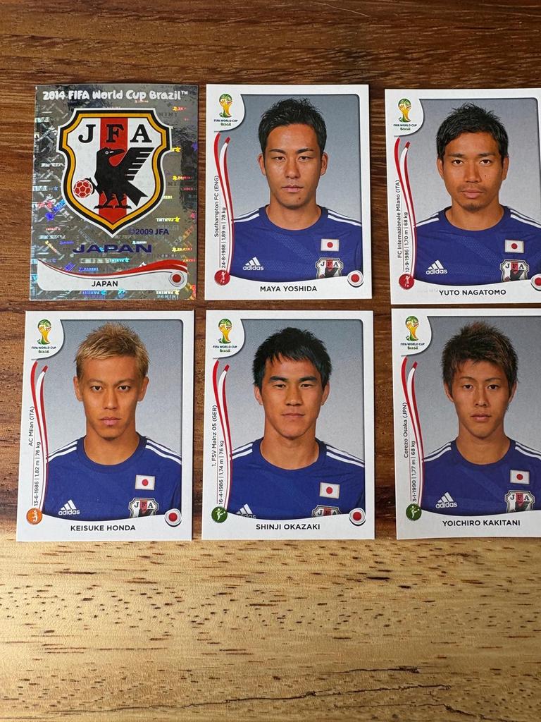 Panini FIFA World Cup Brazil 2014 Japan Team Stickers, Ophalen of Verzenden, Nieuw, Stickers en Plaatjes