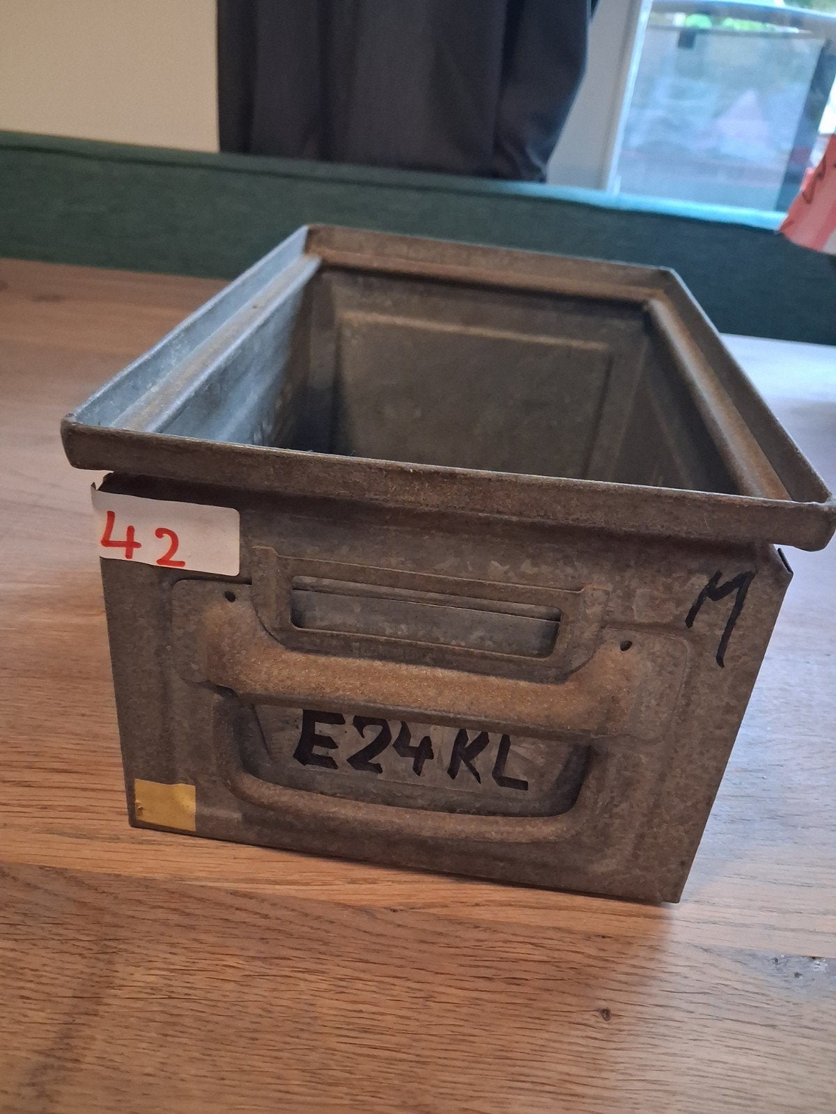 Vintage metalen kistje 11 x, Antiek en Kunst, Ophalen