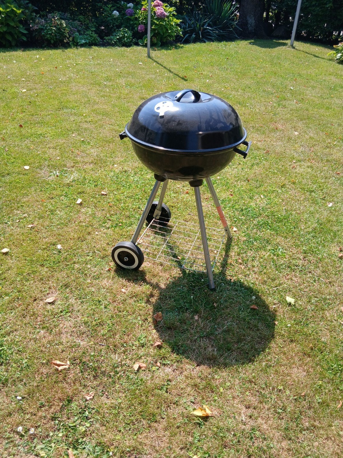 Compacte houtskool barbecue op wielen, Tuin en Terras, Houtskoolbarbecues, Ophalen, Zo goed als nieuw