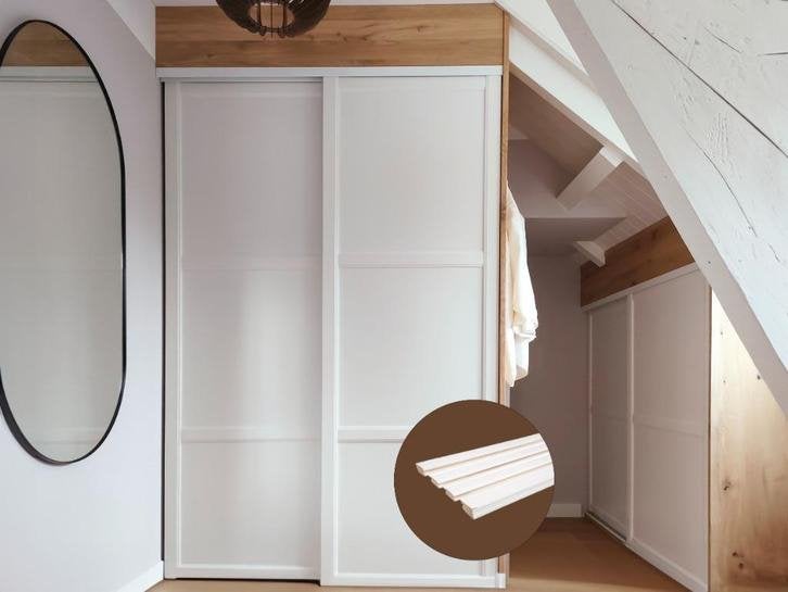Grenen Deurstijlpakket - Schuifdeur voor kast - Paneeldeuren, 200 cm of meer, Niet ingevuld, Nieuw, Landelijk, modern, klassiek