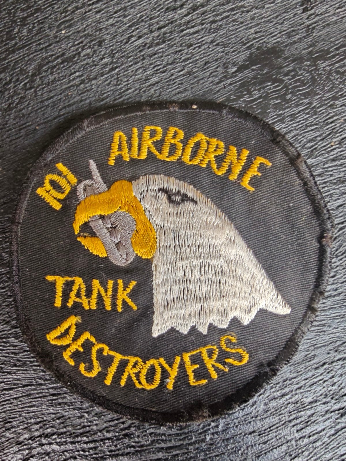 mouwembleem US Army Vietnam 101st Airborne Division Tank Des, Ophalen of Verzenden, Landmacht, Amerika, Embleem of Badge