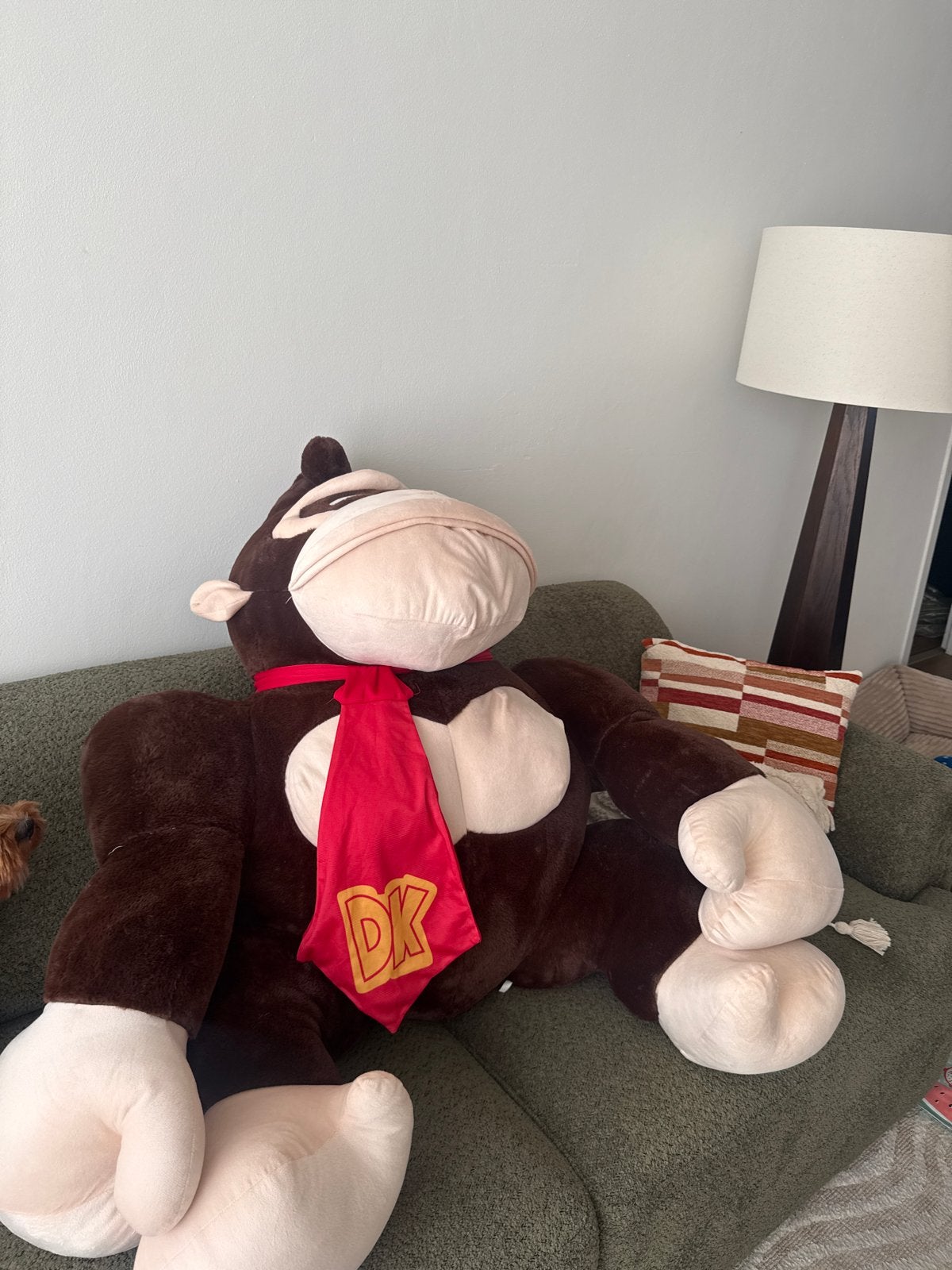 Grote Donkey Kong Knuffel - Zo goed als nieuw, Kinderen en Baby's, Ophalen, Zo goed als nieuw, Nintendo, Bruin