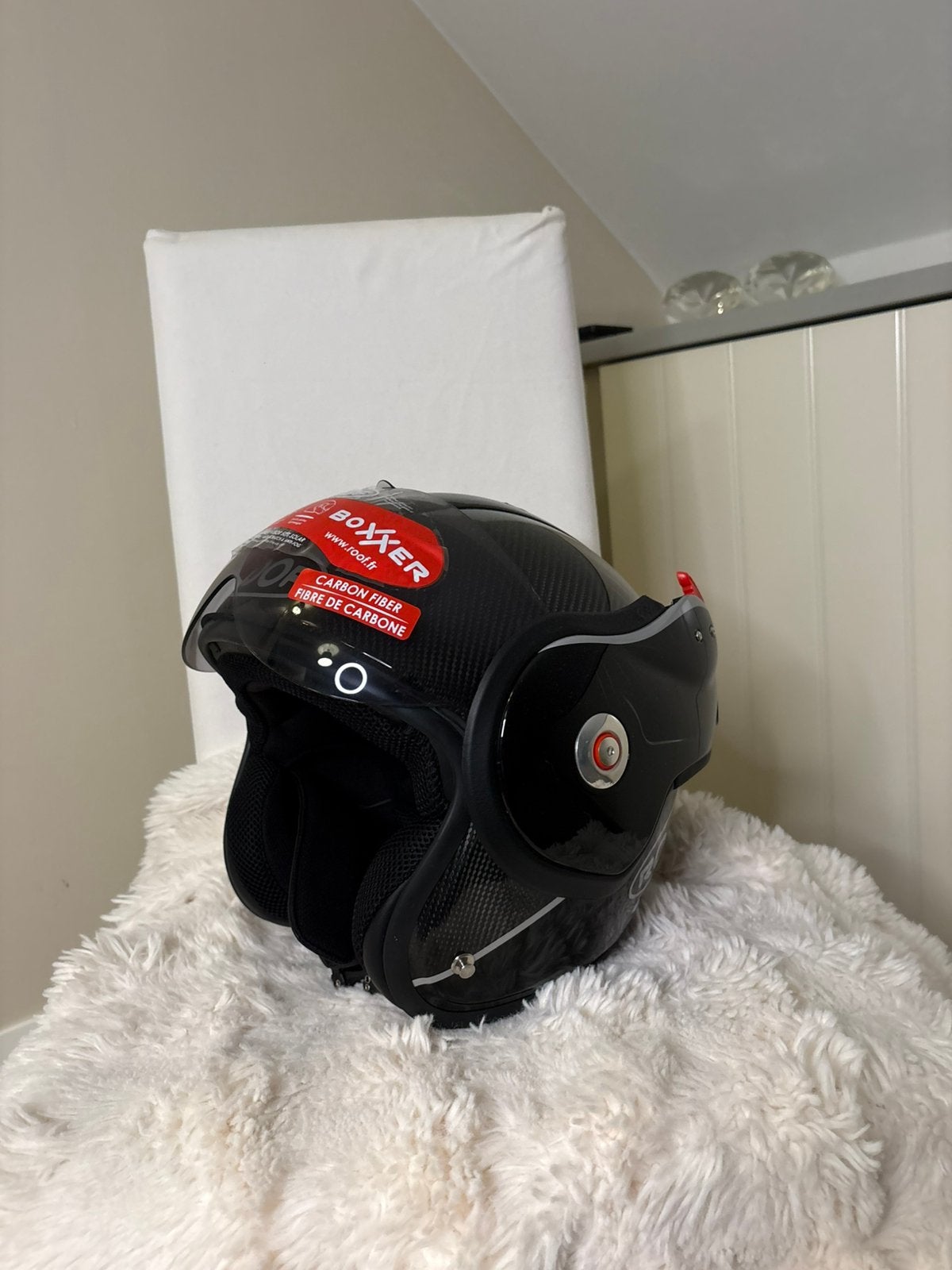 Roof boxer RO9 carbon black Maat L, Jethelm, Kinderen, L, Ophalen