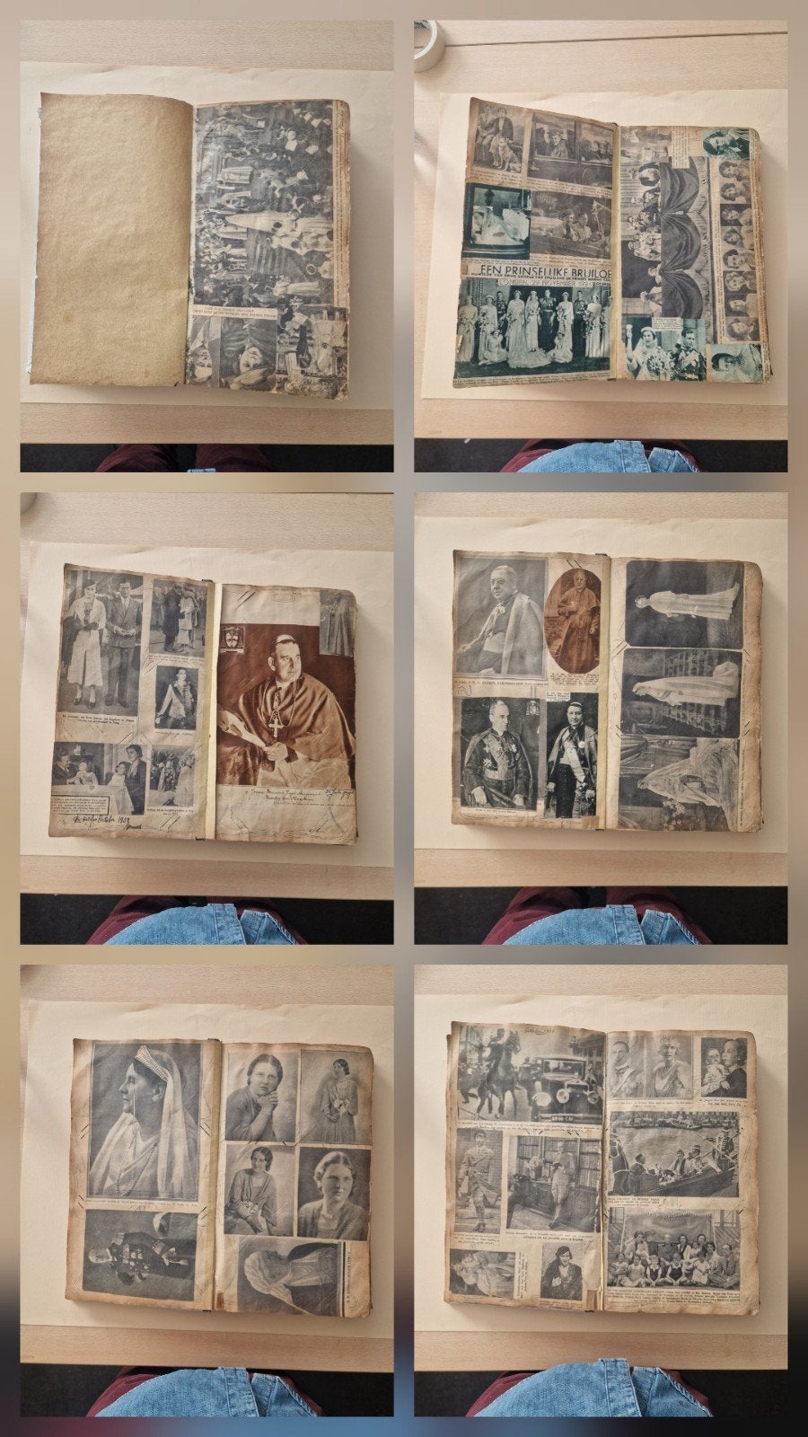 Uniek historisch plakboek koningshuizen en pausen 1935 -1939, Ophalen, Buitenland