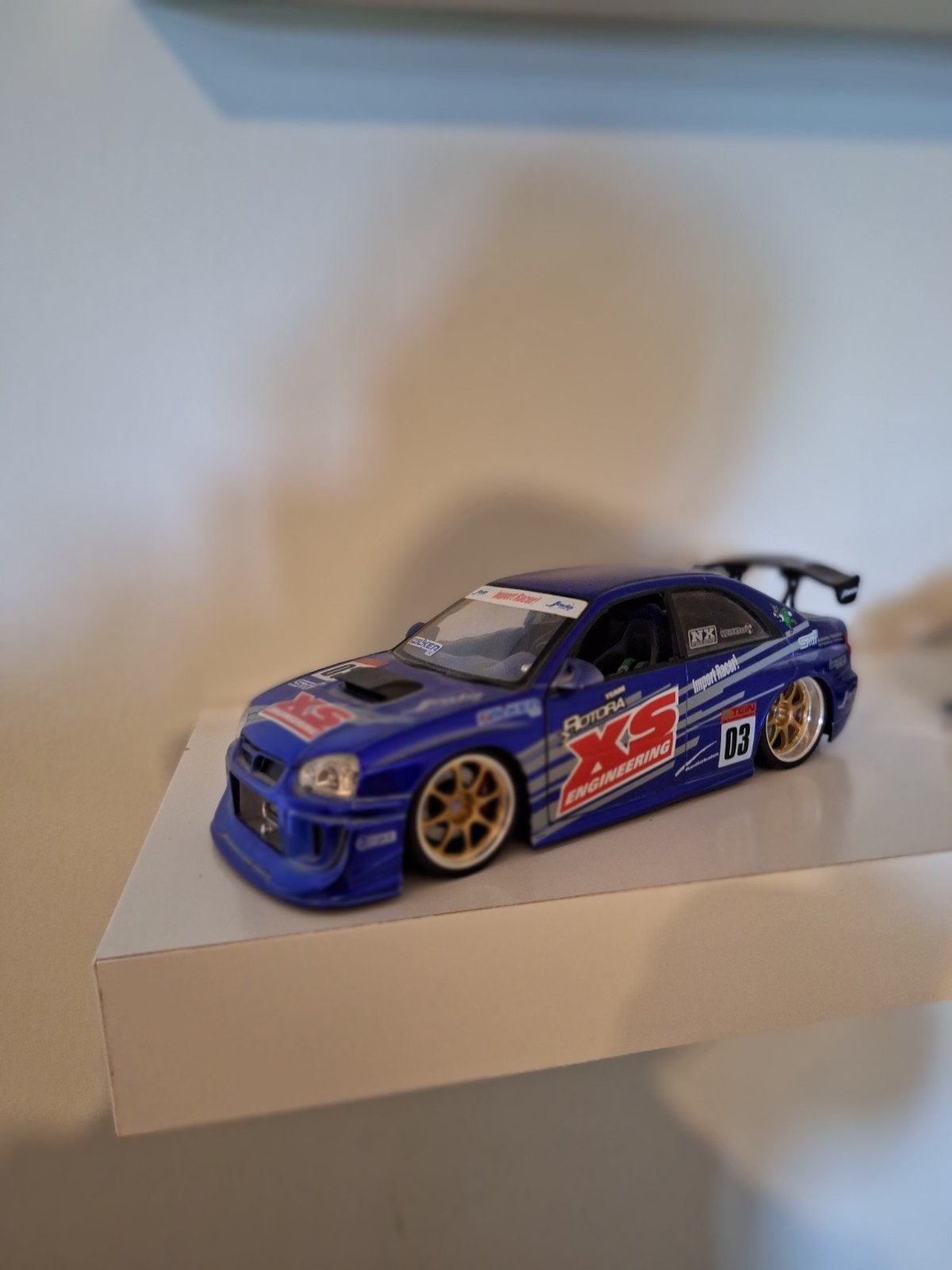 Gedetailleerd model van een Subaru Impreza WRX STI, Ophalen of Verzenden, Zo goed als nieuw, Auto, Overige merken