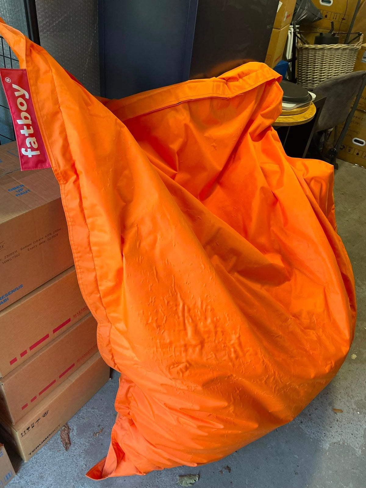 Zitzak, Ophalen, Gebruikt, Oranje