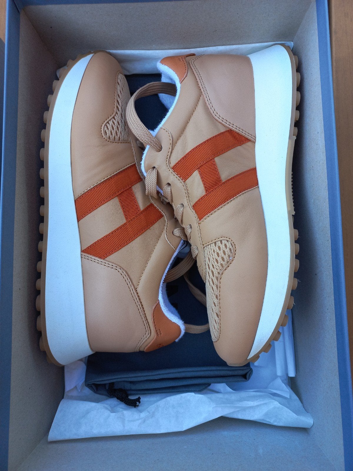 Hogan H429 Sneaker H Nastro - Maat 37, Verzenden, Beige, Sneakers of Gympen, Hogan