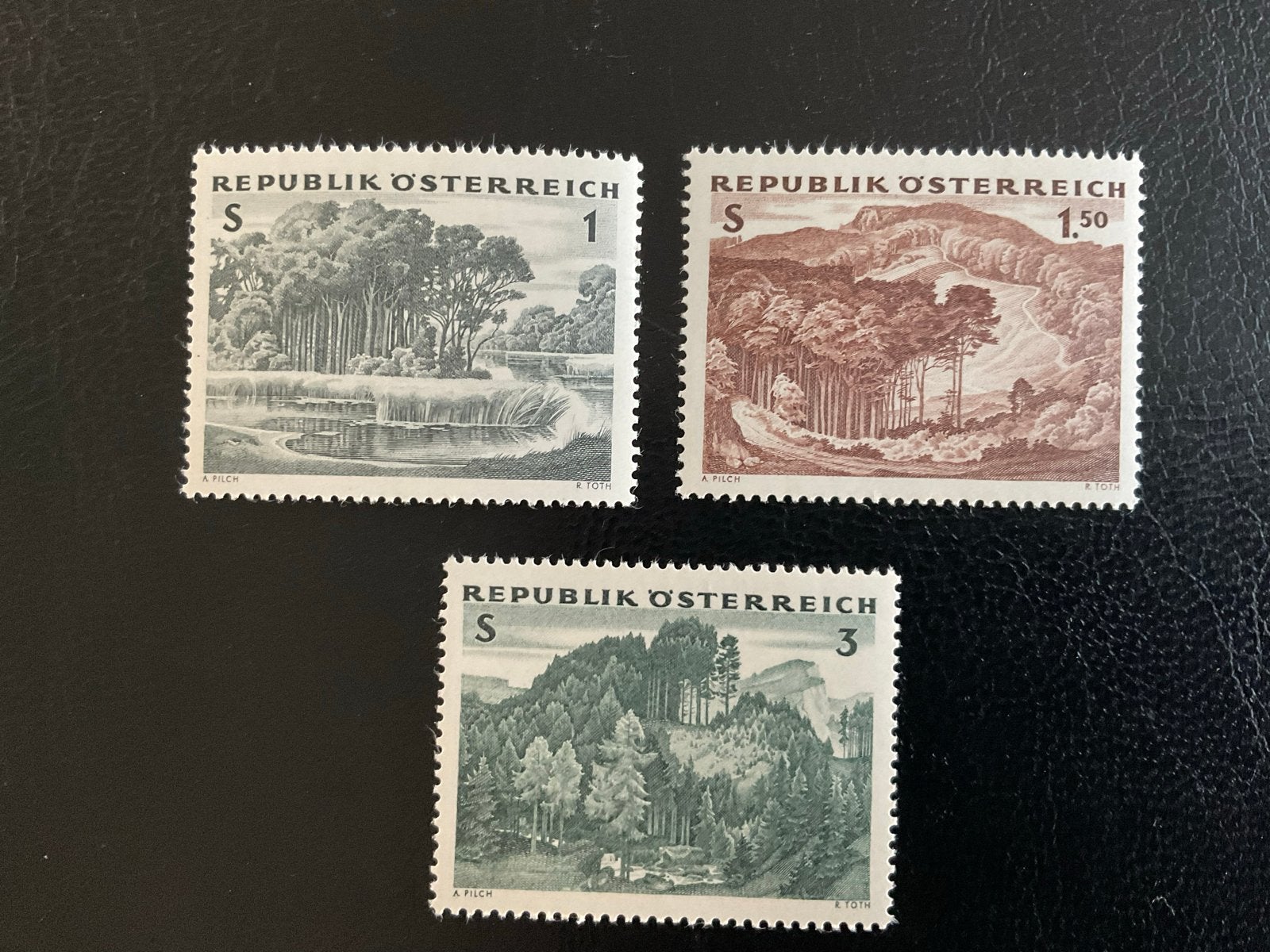 Oostenrijkse postzegels 1962 - Österreichischer Wald set, Verzenden, Postfris