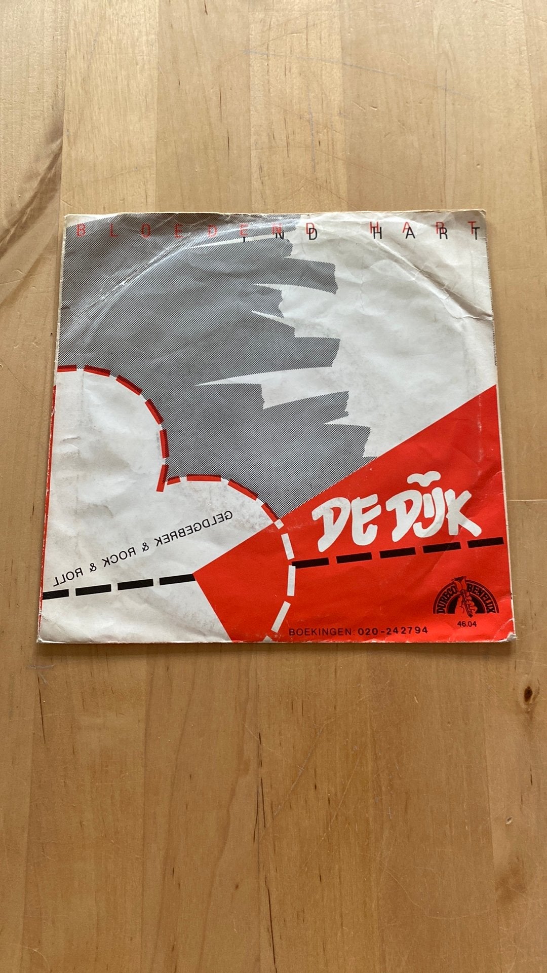 Vinyl single De Dijk - Bloedend hart, Cd's en Dvd's, Vinyl Singles, Ophalen of Verzenden, Gebruikt, Nederlandstalig