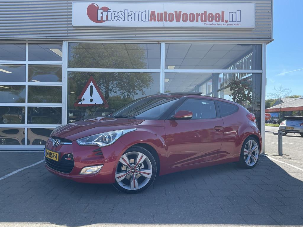 Hyundai Veloster 1.6 GDI i-Catcher /Cruise/Leder/Schuif-kant, Auto's, Hyundai, Voorwielaandrijving, Gebruikt, 1591 cc, 4 cilinders