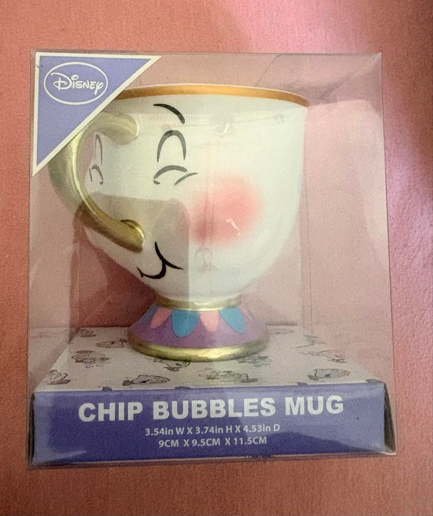 Nieuw - Disney Chip Bubbles Mok Belle en het Beest, Keramiek, Nieuw, Ophalen of Verzenden, Overige stijlen