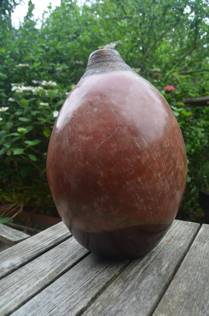 Prachtige Peruaanse pot, aardewerk. (2), Steen/keramiek, Ophalen of Verzenden, Handgemaakt, Rood