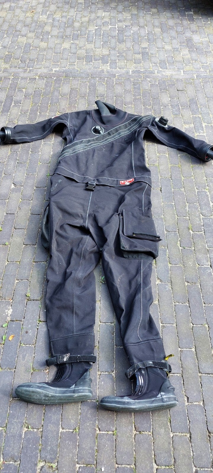 Santi E.Lite Droogpak, Watersport en Boten, Ophalen, Gebruikt, Duikpak