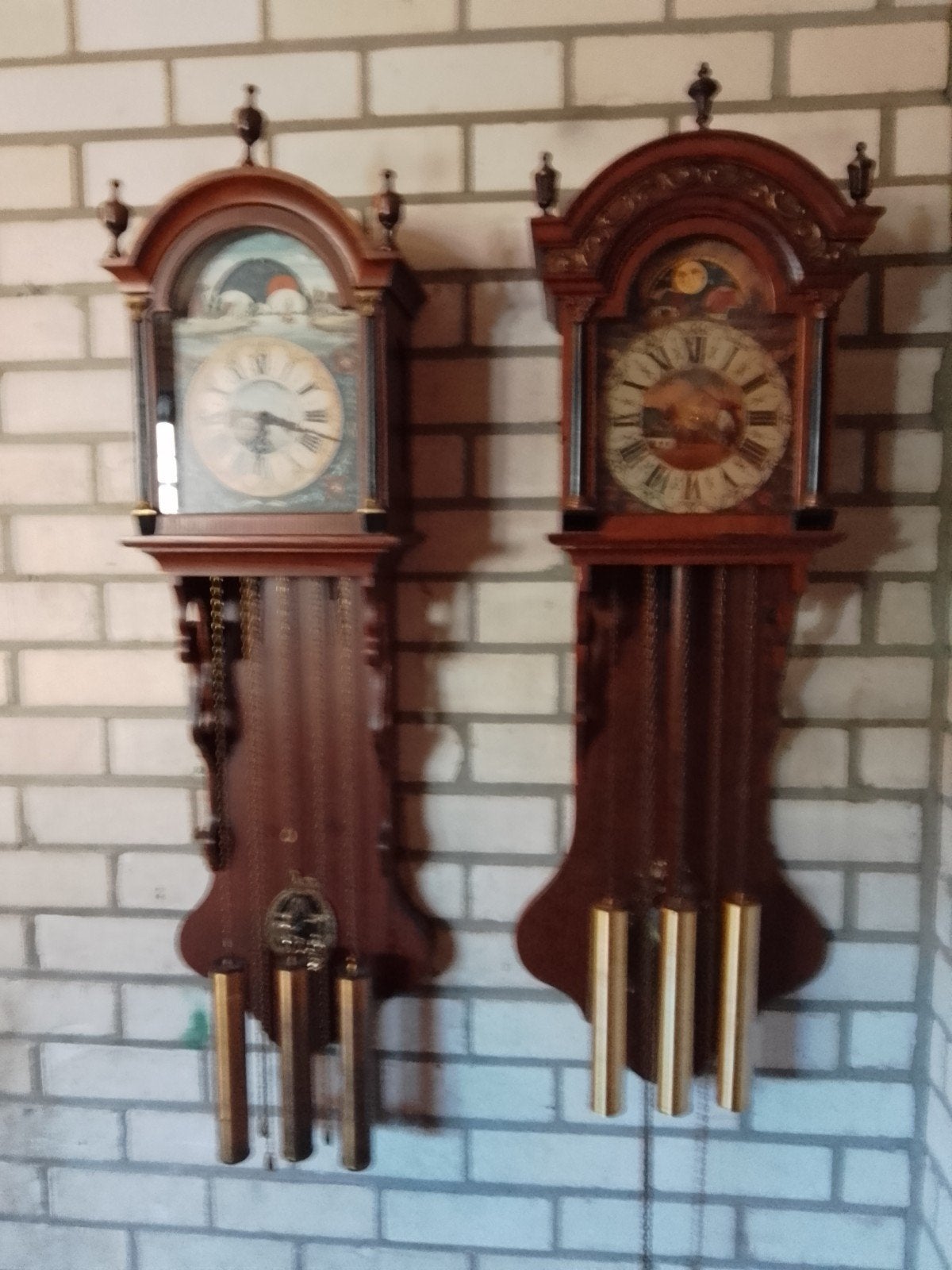 Twee Westminster klokken, Ophalen