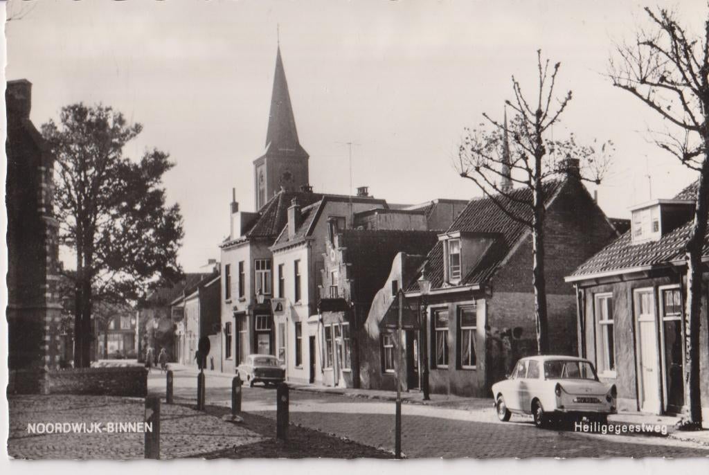 Noordwijk binnen met auto's DAF Daffodil, Verzamelen, Ansichtkaarten | Nederland, Ongelopen, Zuid-Holland, 1940 tot 1960, Ophalen of Verzenden