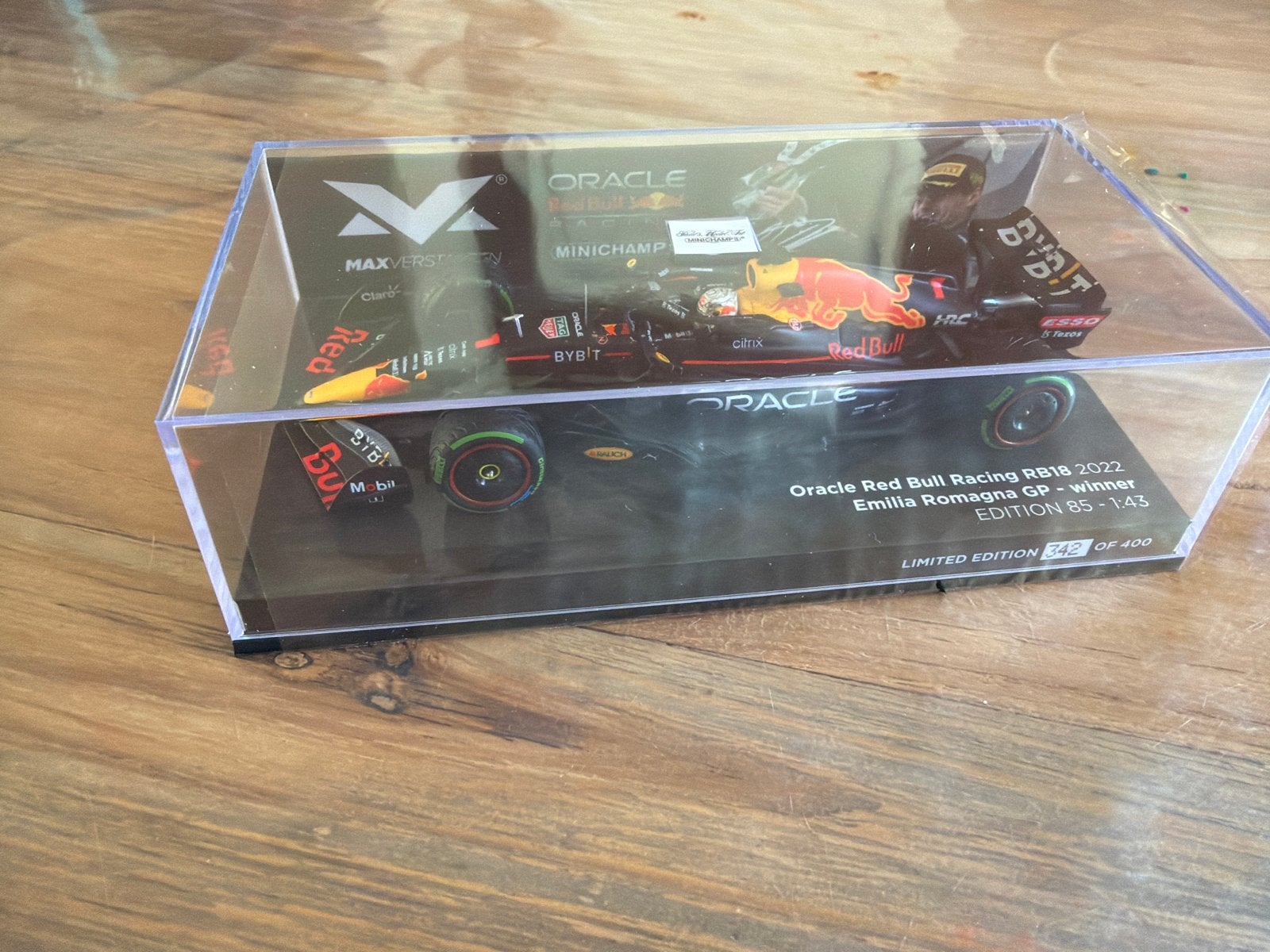 Max Verstappen  2022 Emilia Romagna GP edion 85, Ophalen of Verzenden, Nieuw, Formule 1