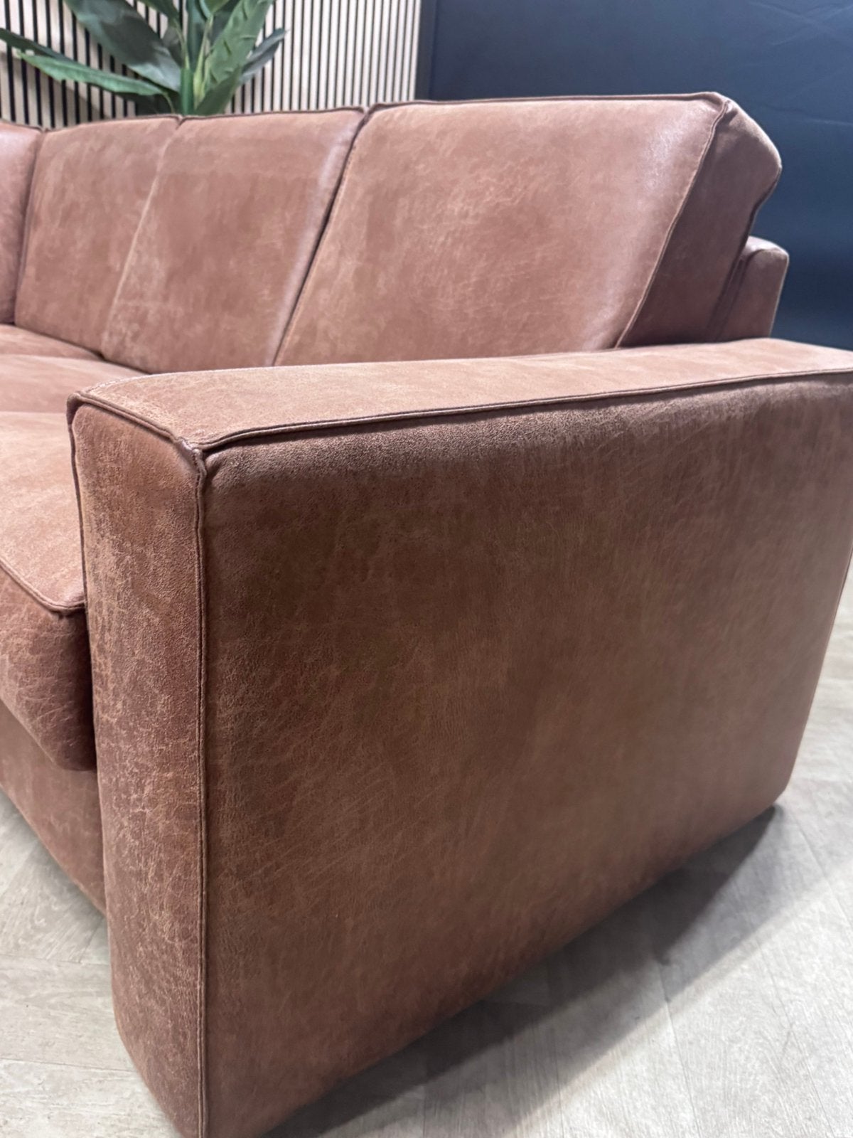 ZGAN | Het Anker Hoekbank Microleer - Cognac - 285x227, -, -, Hoekbank, Leer