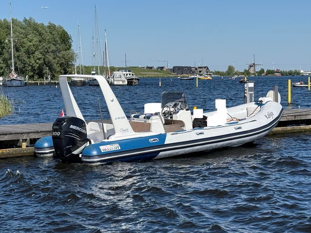 Valiant 750 Cruiser Vanguard RIB + Mercury 300 PK + trailer, Watersport en Boten, Overige materialen, Gebruikt, 6 meter of meer
