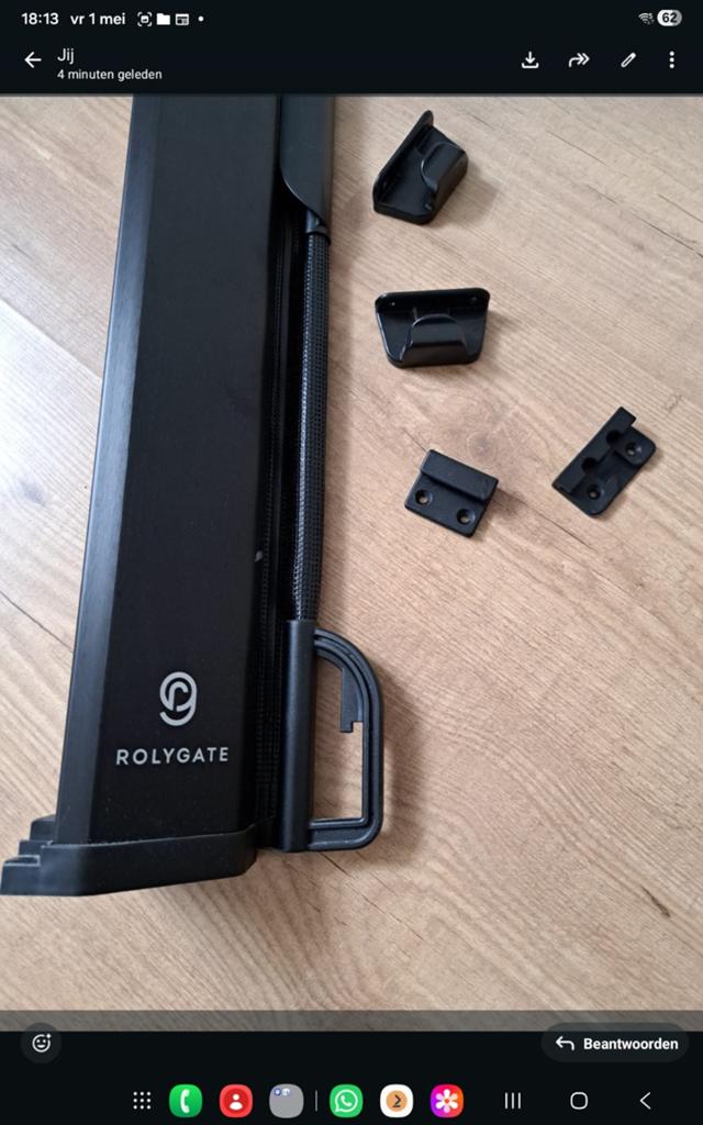 Rolygate oprolbaar traphekje, Ophalen, Overige materialen, Gebruikt, Oprolhekje