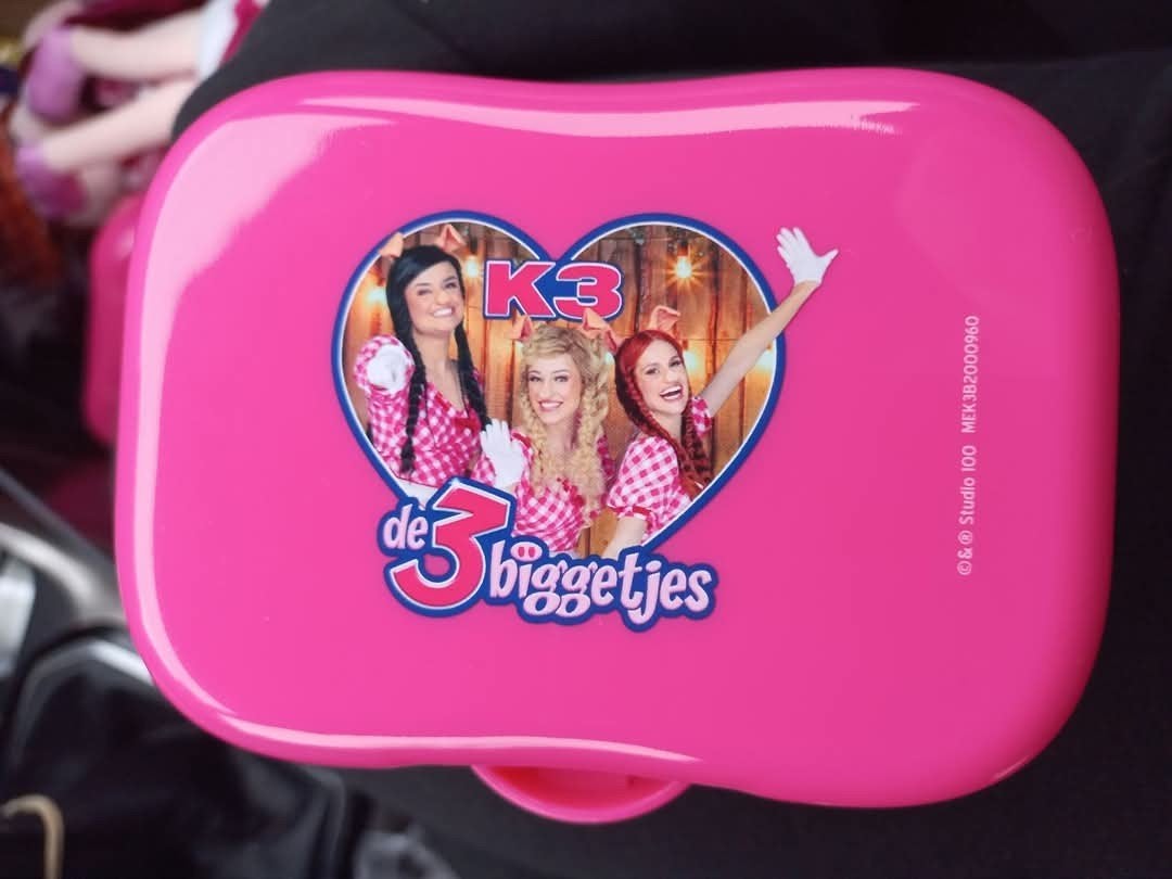 K3 De 3 Biggetjes koektrommel - Roze nieuw, Ophalen, Nieuw