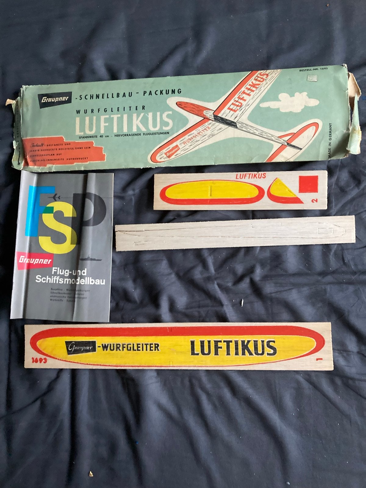 Graupner Luftikus Zweefvliegtuig Modelbouw Kit, Overige merken, Nieuw, Ophalen of Verzenden, Groter dan 1:72