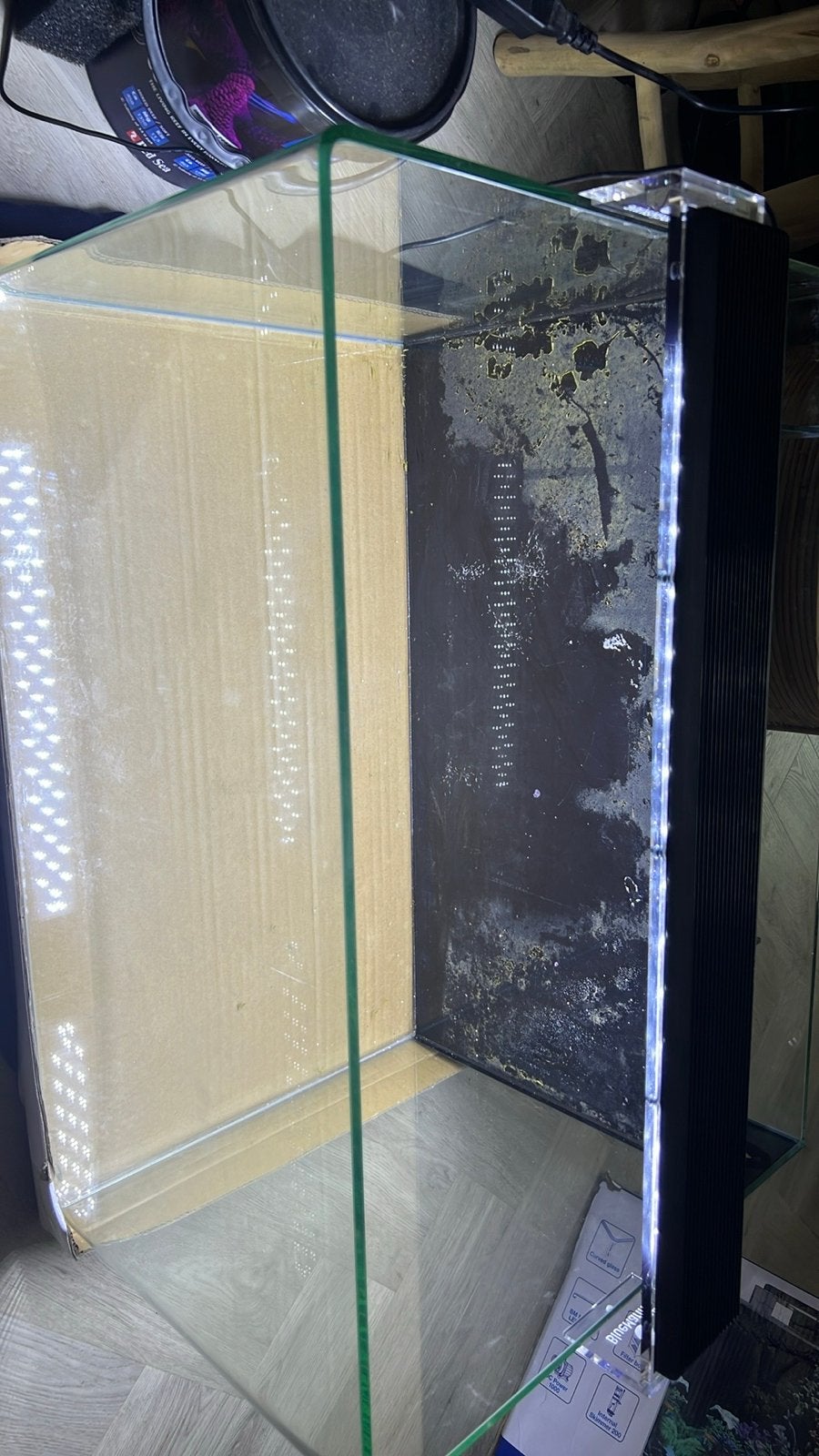 Bleu marine reef 160, Dieren en Toebehoren, Ophalen, Inclusief deksel, Zo goed als nieuw, Leeg aquarium