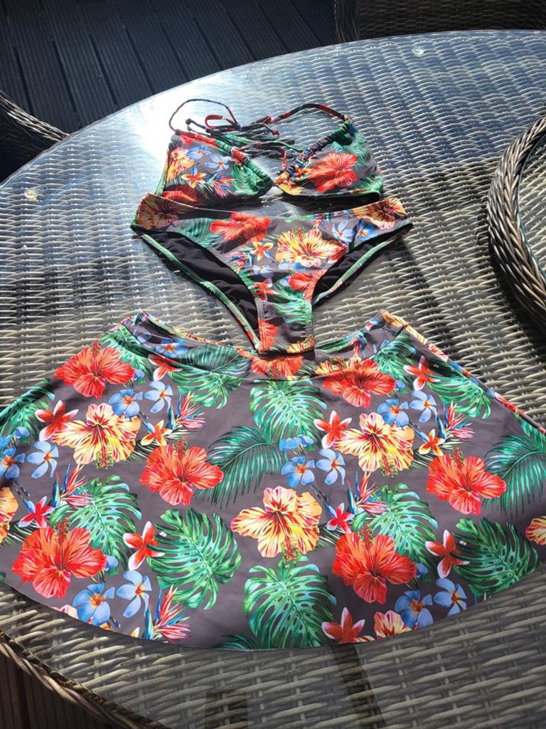 Bloemenprint Bikini met Rokje - Maat XL, Ophalen, Overige kleuren, Nieuw, Onbekend