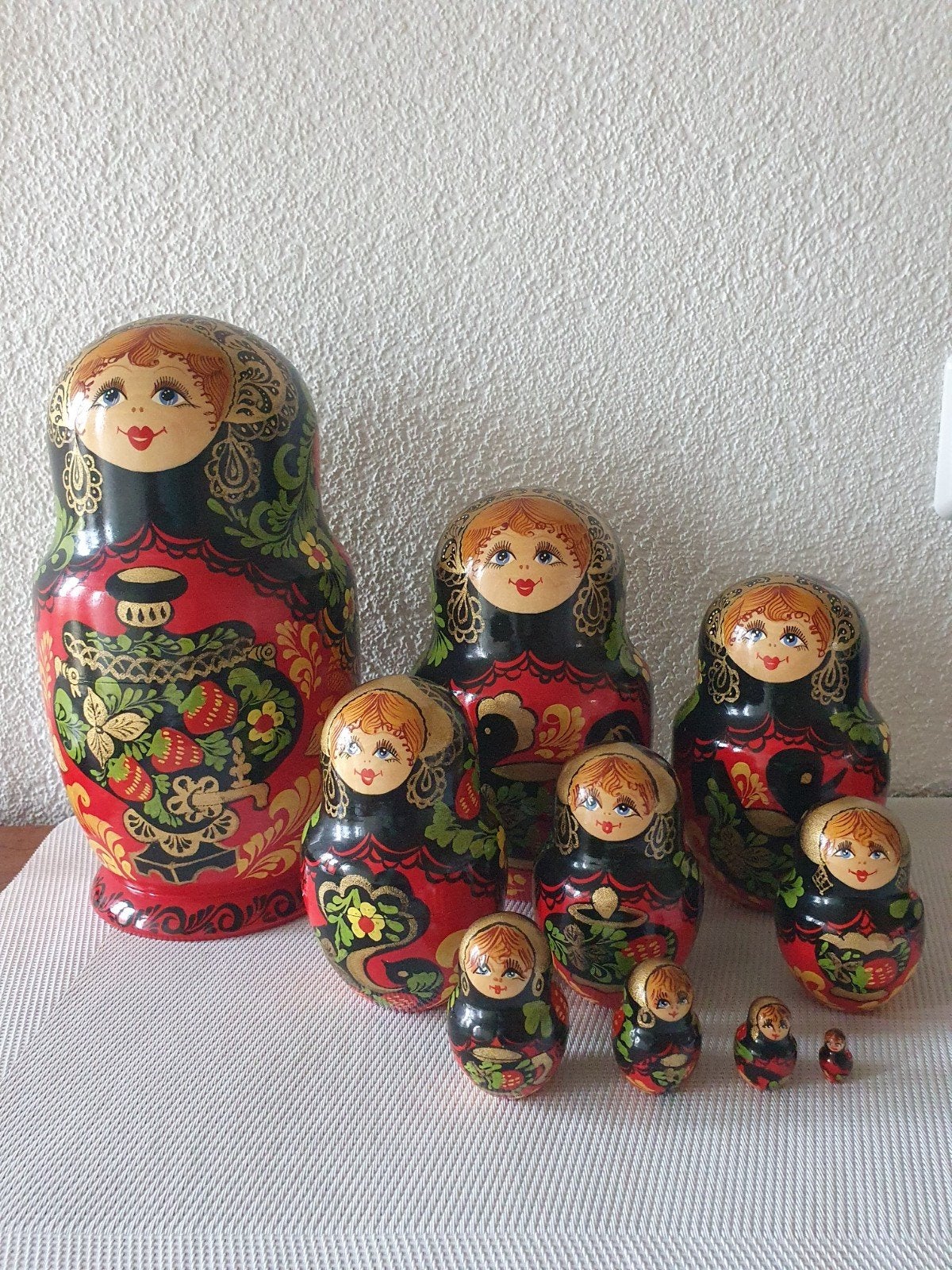 Set van 10 Russische Matroesjka poppen - 2 tot 25 cm, Ophalen of Verzenden, Zo goed als nieuw