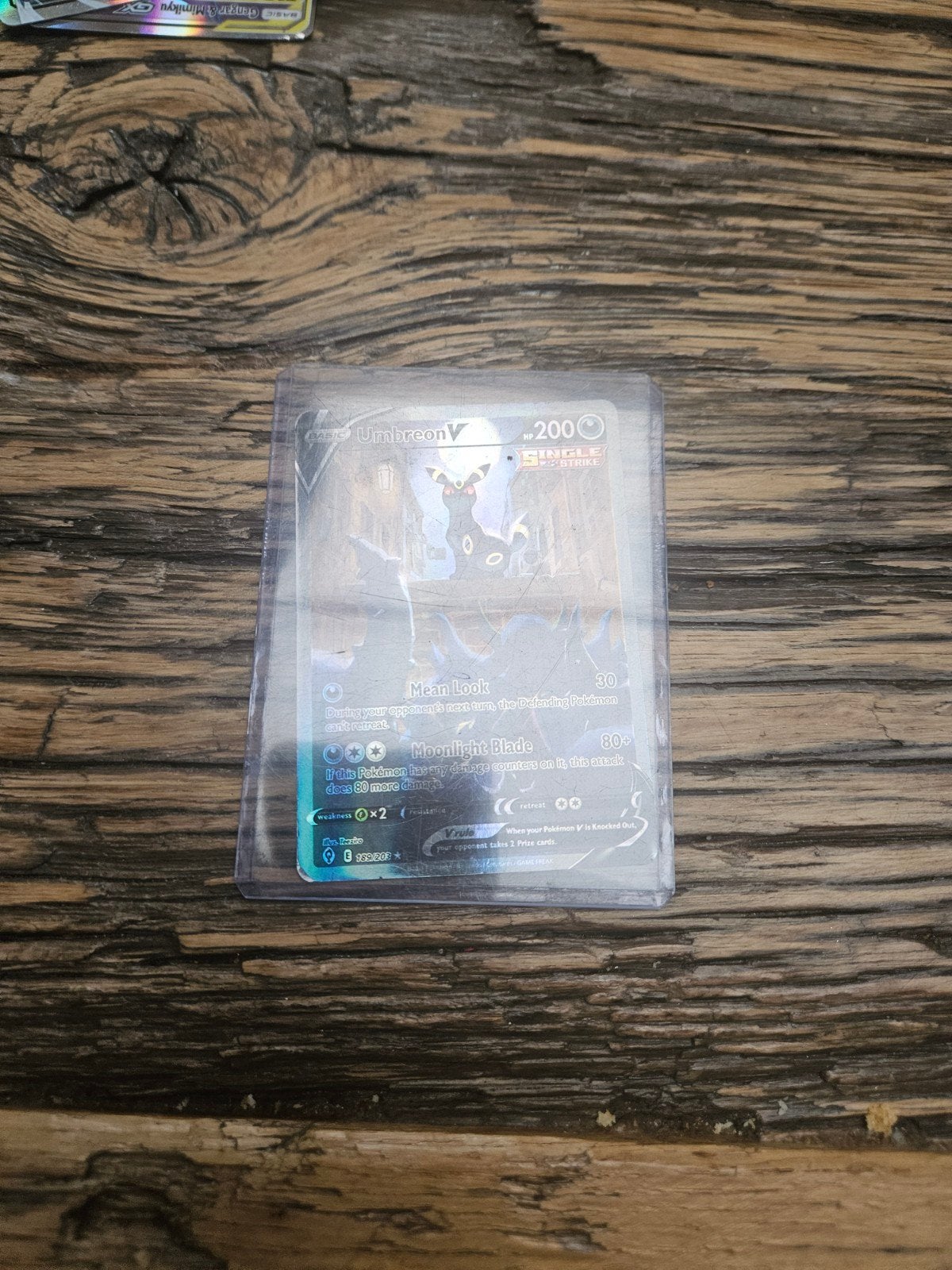 Pokémon Kaart: Umbreon V (Single Strike), Ophalen of Verzenden