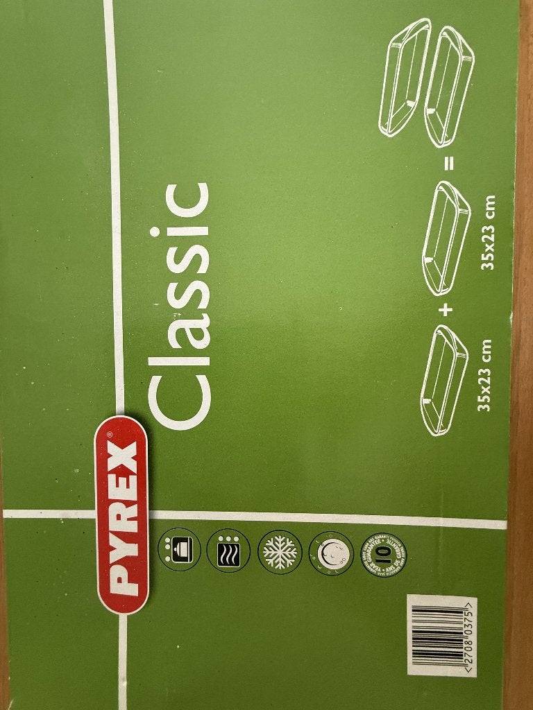 dubbele Pyrex ovenschaal, Ophalen, Nieuw, Glas, Overige merken