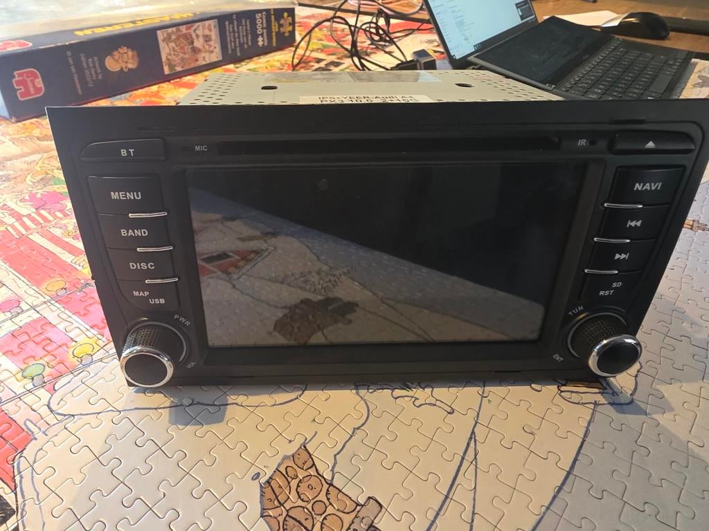 Autoradio Navigatie Audi VW CarPlay Apple CarPlay, Auto diversen, Ophalen of Verzenden, Gebruikt