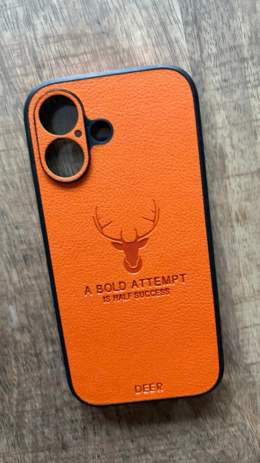 iPhone 17 Hoesjes - Oranje met Hert & Mandala Design, Kunststof, IPhone 11, Overige merken, Hoesje of Tasje
