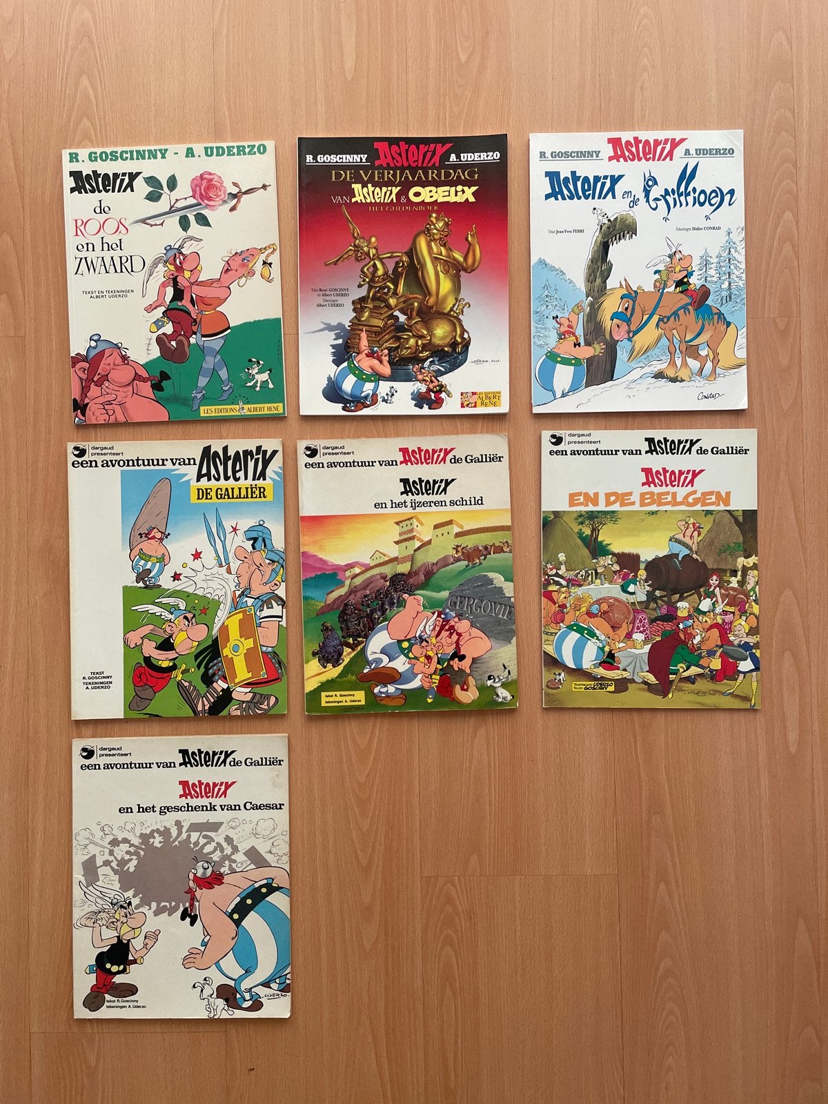Asterix stripboeken - 7 delen, diverse titels, Meerdere stripboeken, Ophalen of Verzenden, Gelezen