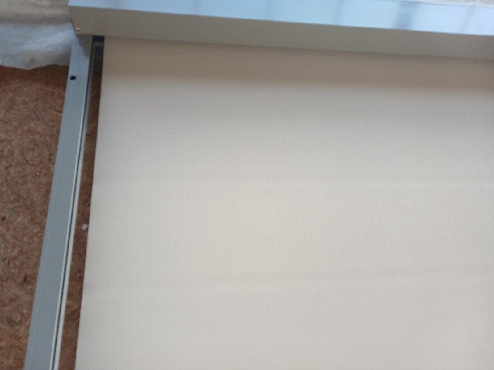 nieuwe screen verano 111 breed 246.5 hoog electrisch., Ophalen, Nieuw, Grijs