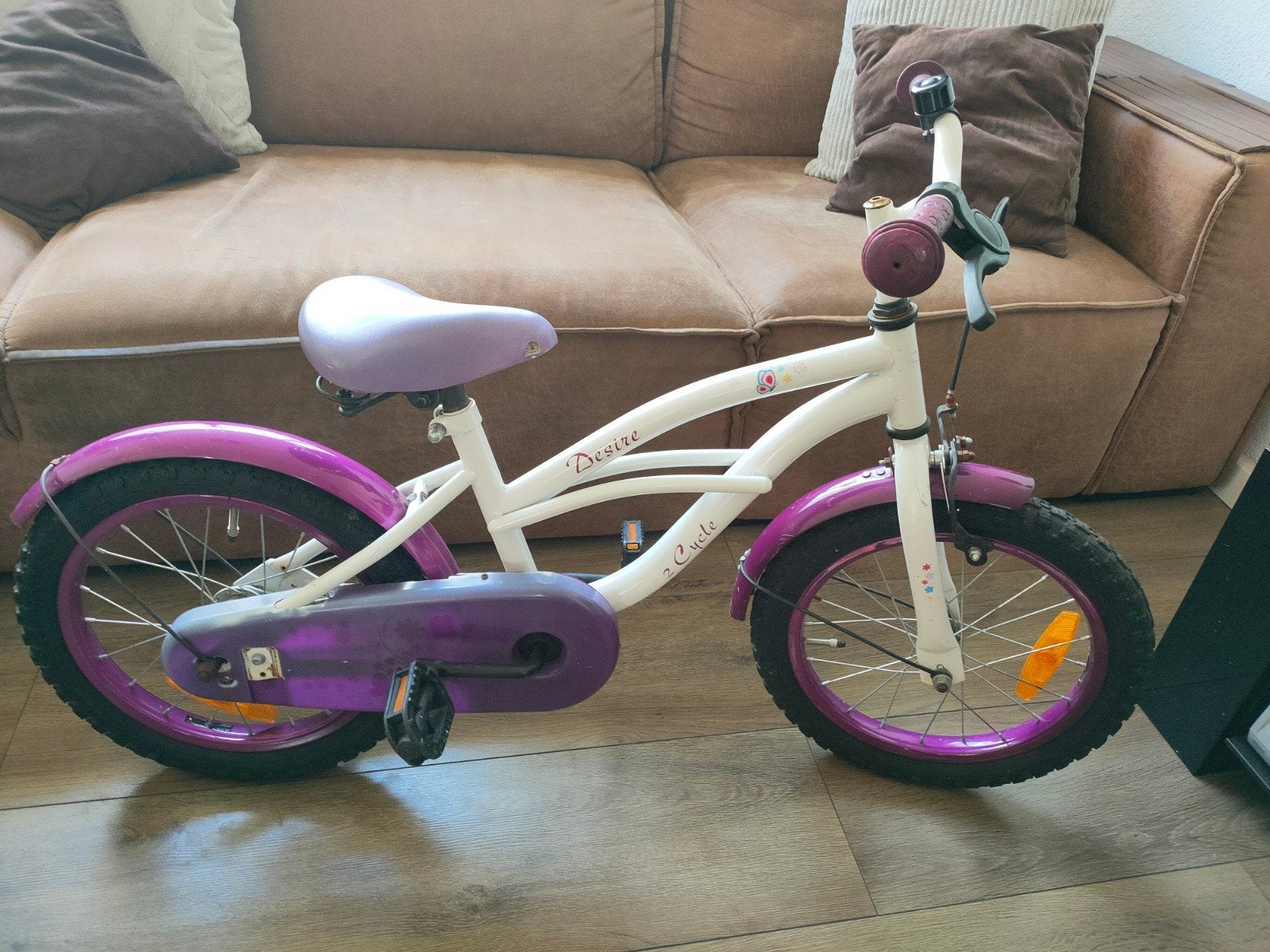 16 inch 2Cycle Desire kinderfiets met hand- en terugtraprem, Fietsen en Brommers, Fietsen | Meisjes, Ophalen, Terugtraprem, Gebruikt