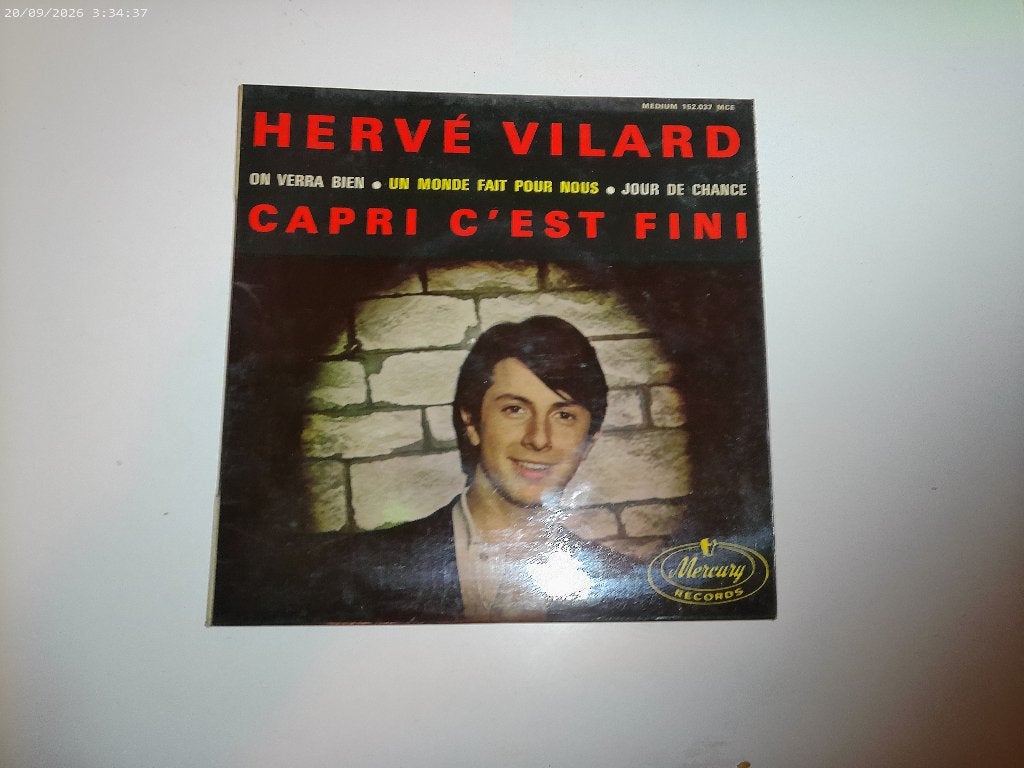 Herve Vilard - Capri c est fini ( EP ), Overige formaten, Ophalen of Verzenden, Pop, EP